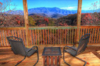 View from lower deck of Mount LeConte!